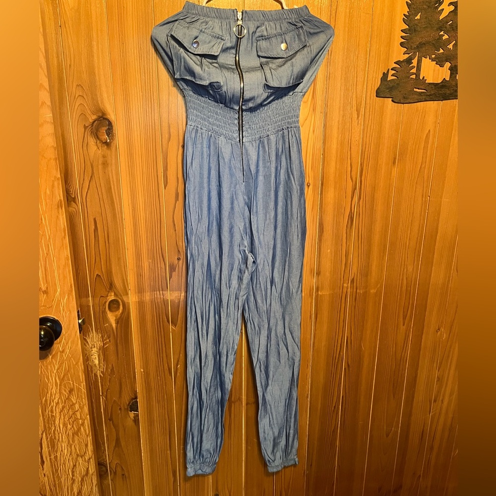 Strapless jumpsuit